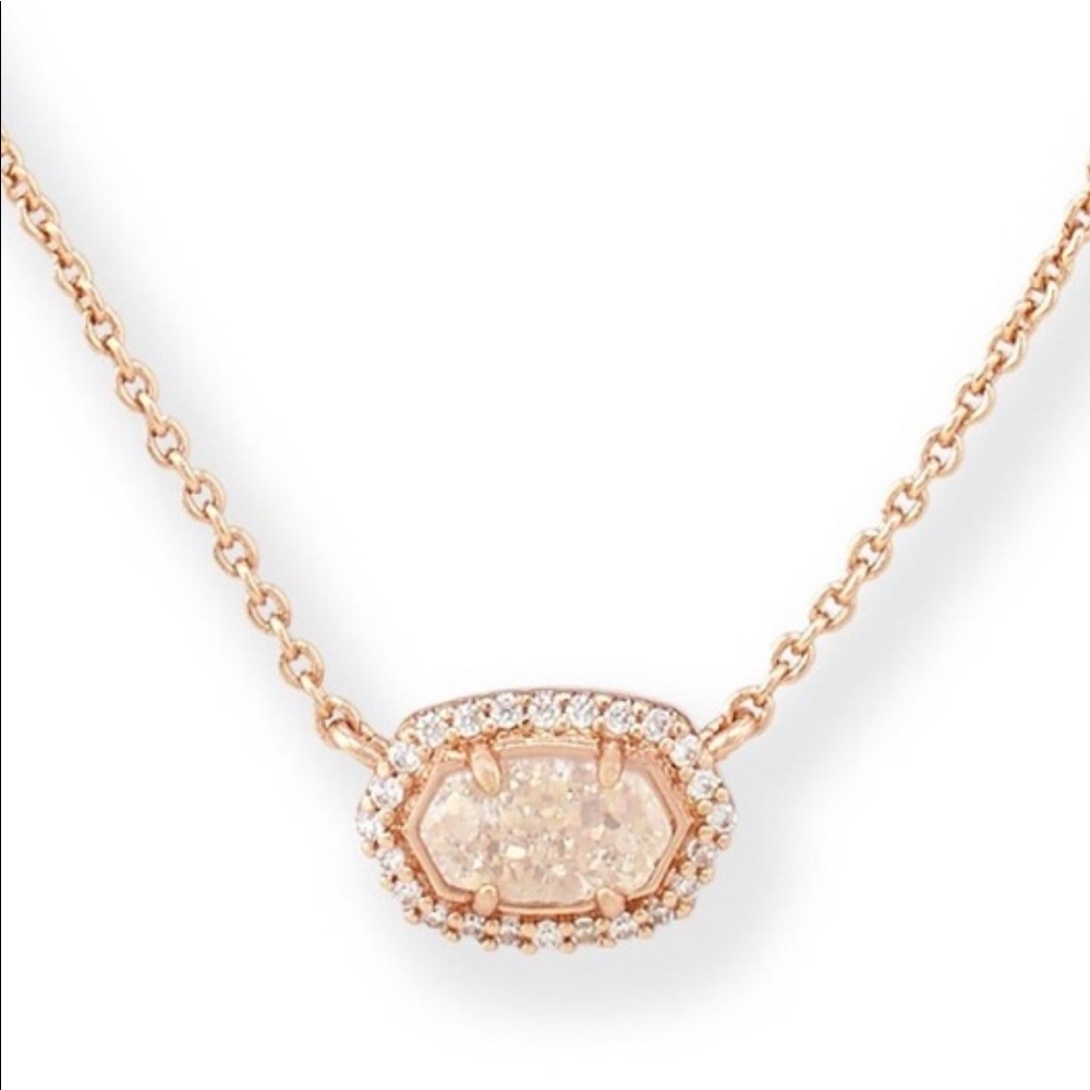 Kendra Scott rose gold necklace